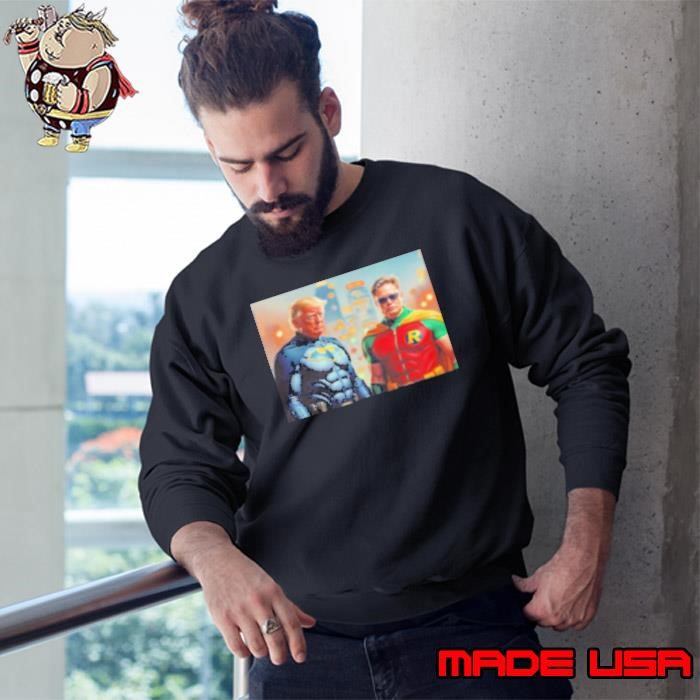 Trump And Elon Batman And Robin Sweatshirt