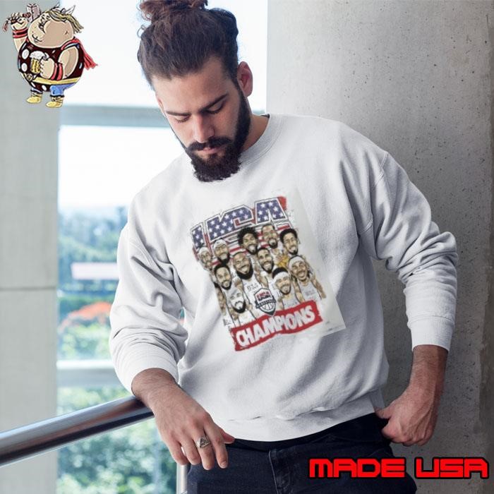 Usa Men’s Basketball 2024 Summer Olympics Gold Medal Team Caricature Sweatshirt