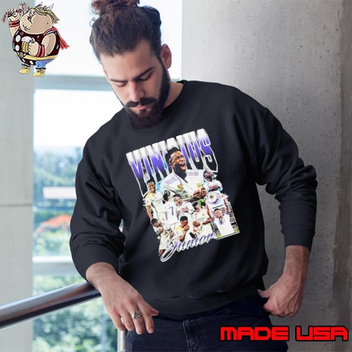 Vinicius Junior Brazilian professional footballer Retro Bootleg Sweatshirt