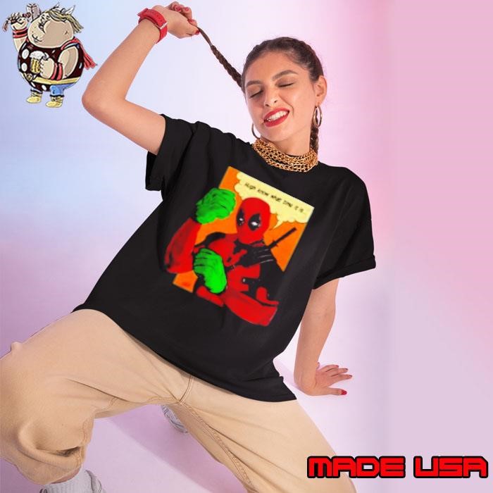 Wade Smash Hugh Know What Time It Is Deadpool Ladies tee