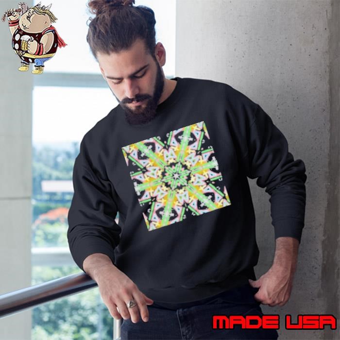 Watercolor Spiritual Yellow Pink Blue White Mandala Sweatshirt