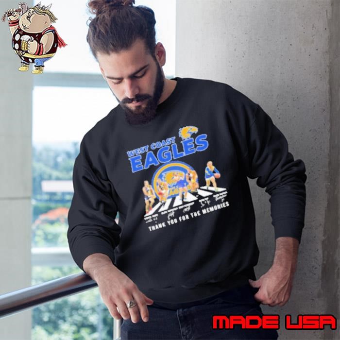 West Coast Eagles Abbey Road Thank You For The Memories Signatures Sweatshirt