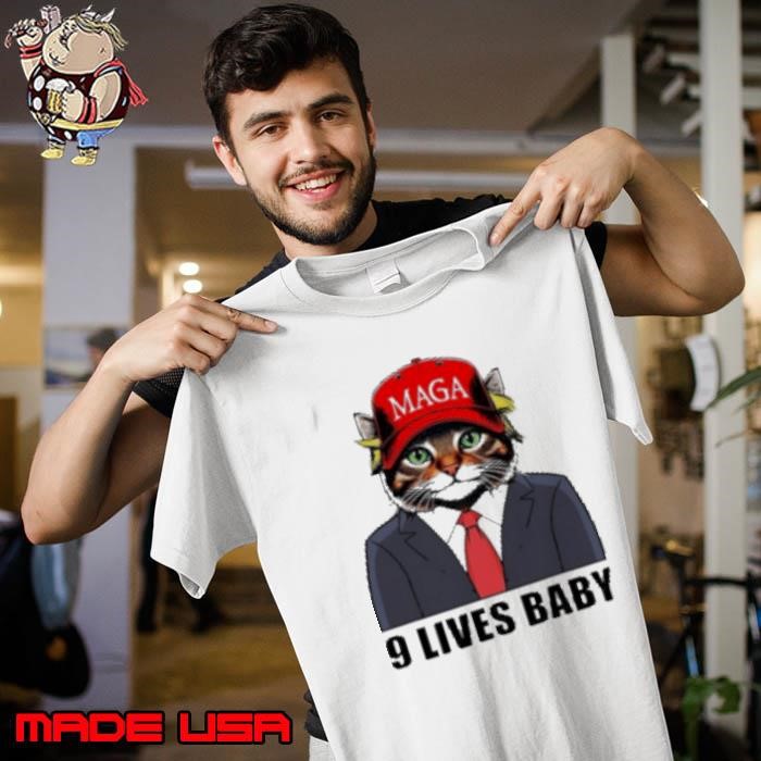 9 Lives Baby Trump 2024 You Missed Again Cat MAGA Unisex