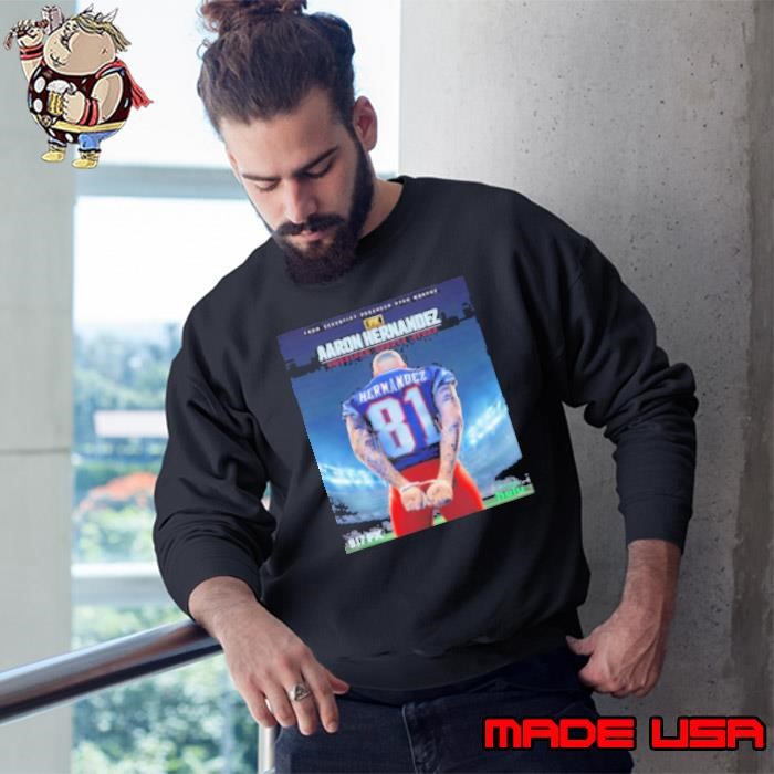Aaron Hernandez New England Patriots American Sports Story handcuffs poster Sweatshirt