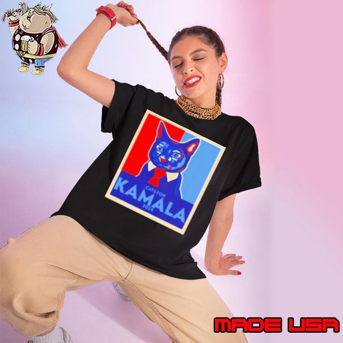 Anne Burrell Wearing Cats For Kamala 2024 Ladies tee