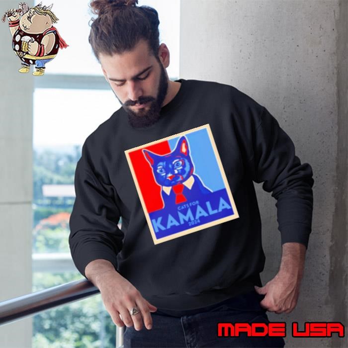Anne Burrell Wearing Cats For Kamala 2024 Sweatshirt