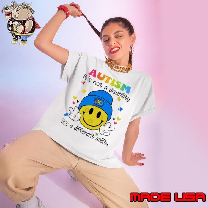 Autism it is not a disability it is a different ability Ladies tee