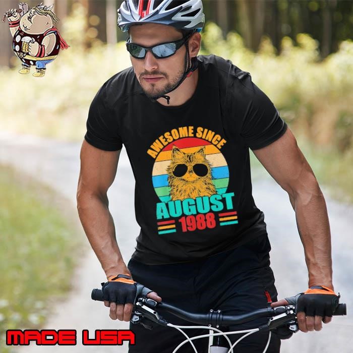 Awesome Since August 1988 Retro 36 Years Old 36th Birthday Unisex