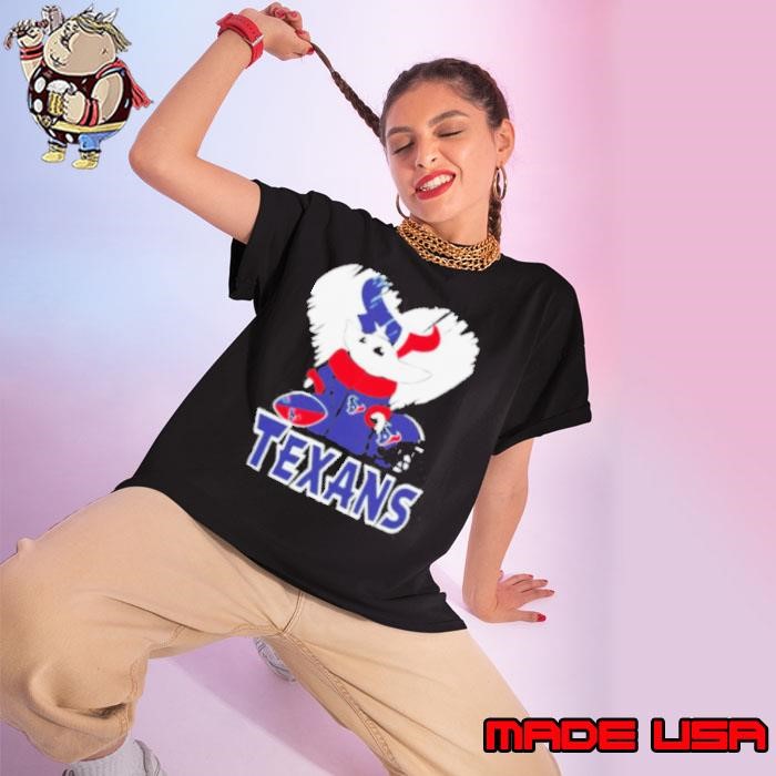 Baby Yoda Star Wars X Houston Texans NFL Football Season 2024 Ladies tee