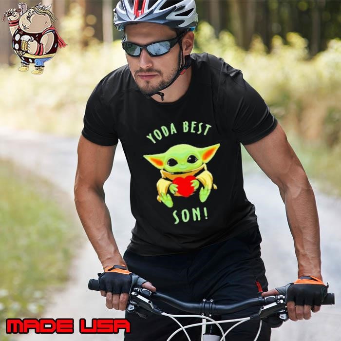 Baby yoda heart best son Unisex