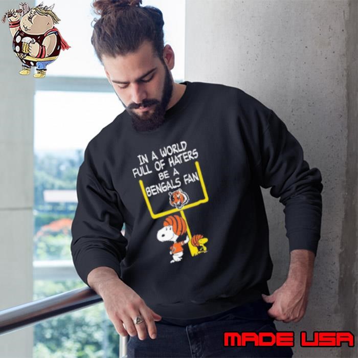 Be A Bengals Fan Cincinnati Bengals x Snoopy Mashup Shirts Sweatshirt