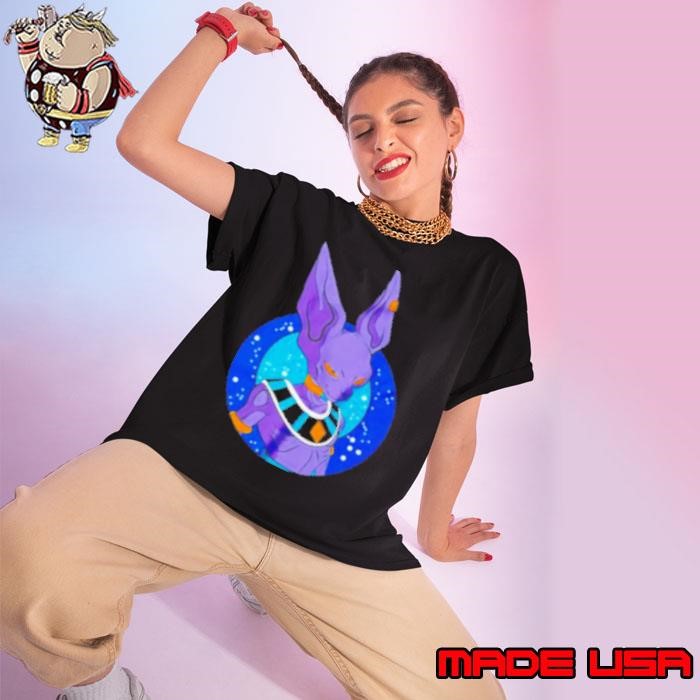 Beerus anime cartoon Ladies tee