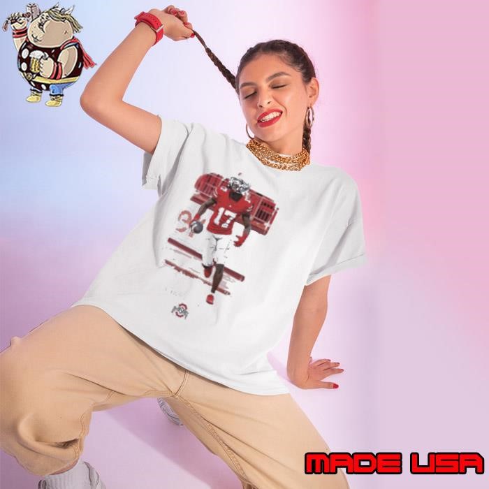 Carnell Tate #17 Ohio State Buckeyes Football Student Athlete Spotlight Ladies tee