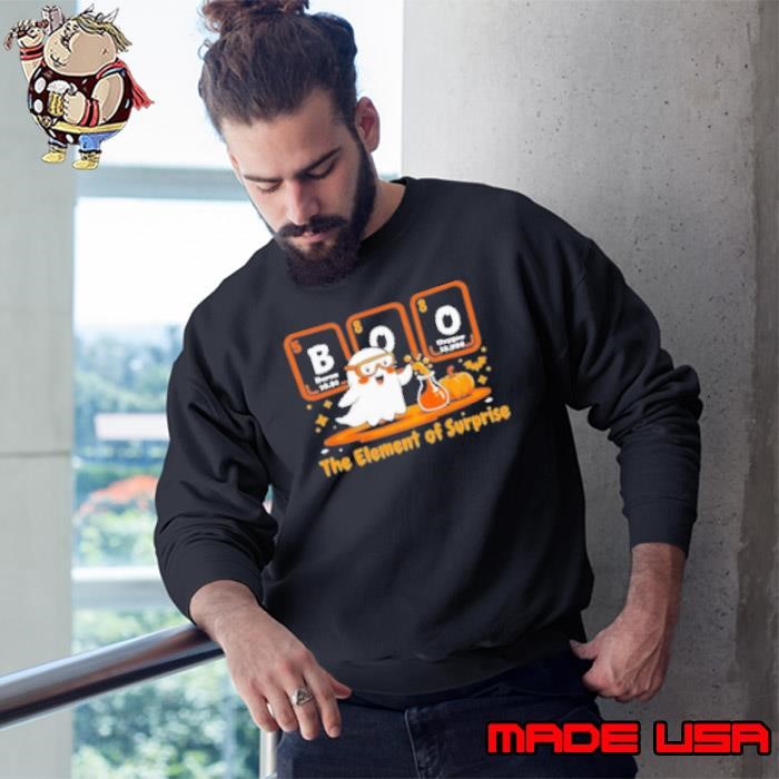 Chemistry Boo The Element Of Surprise Cute Chemist Halloween Sweatshirt