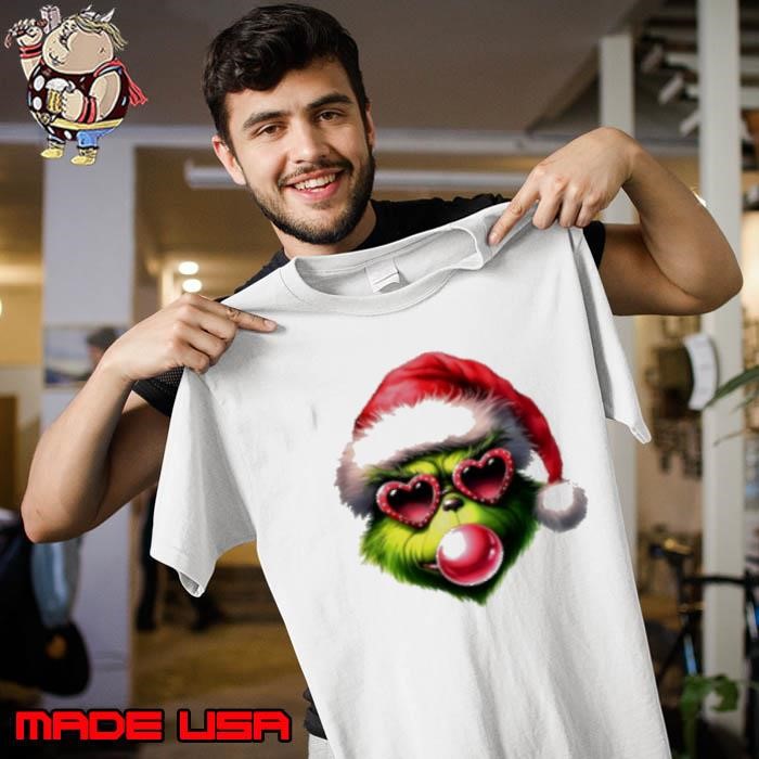 Christmas Grinch Blowing Up Bubble Merry Grinchmas Unisex