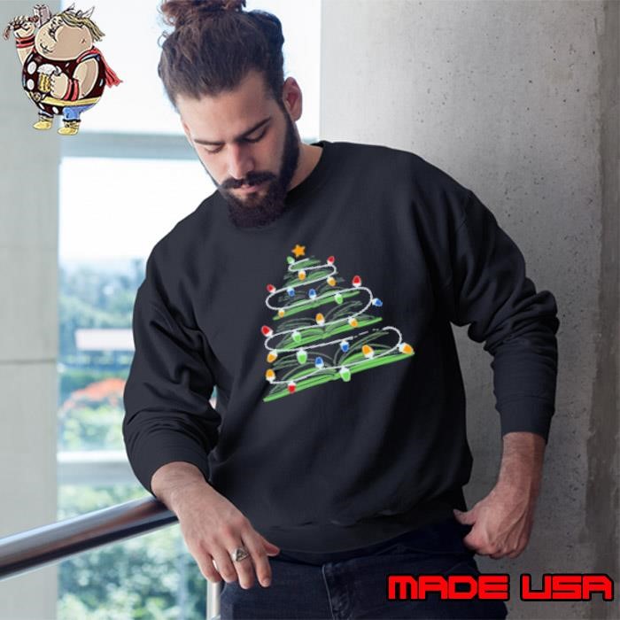 Christmas Tree Made Of Books Teacher T Sweatshirt