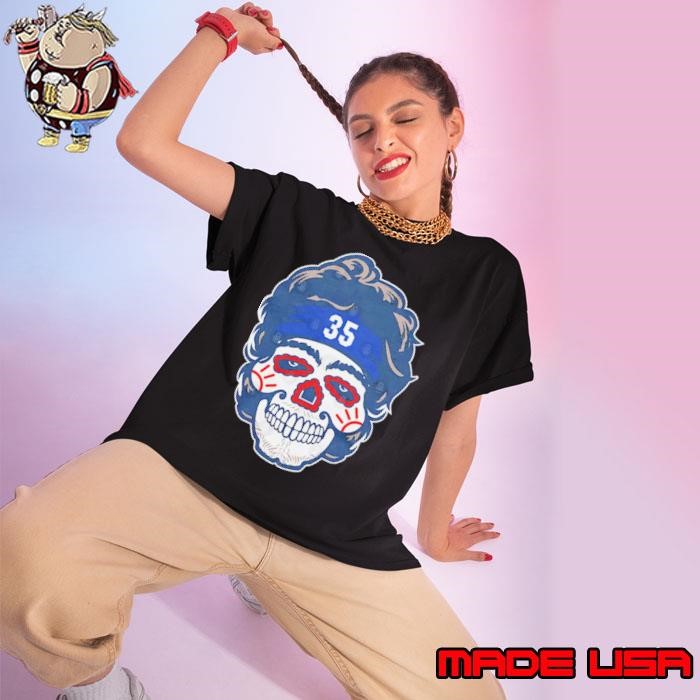Cody Bellinger Sugar Skull American professional baseball outfielder Ladies tee