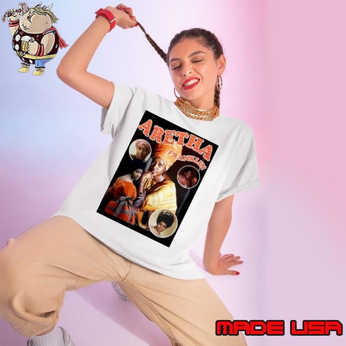 Custom Aretha Franklin Portrait Ladies tee