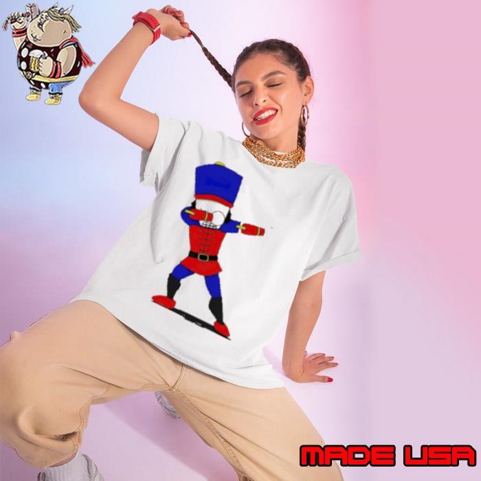 Dabbing Cool Nutcracker Christmas Ladies tee