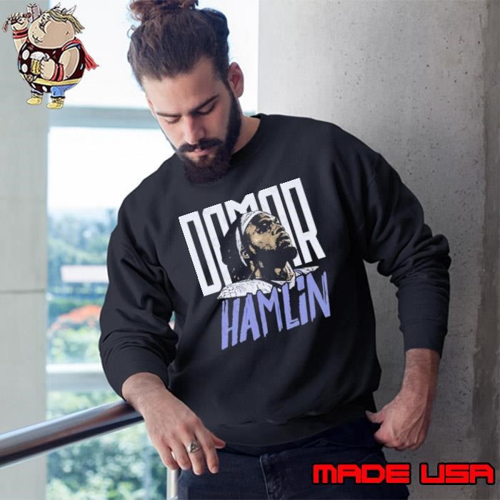 Damar Hamlin Buffalo American professional football safety Portrait Sweatshirt