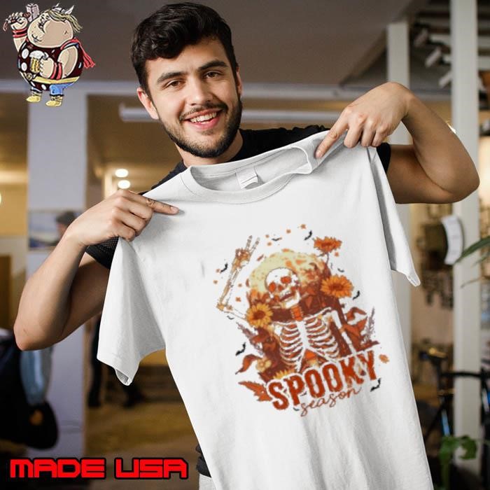 Dancing Skeleton Pumpkin Funny Fall Halloween Party Spooky Season Skeleton Unisex