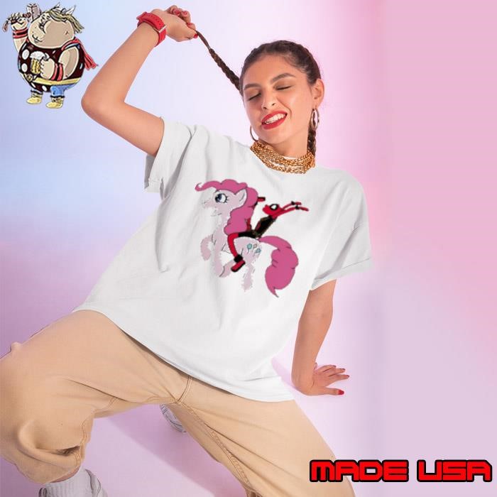 Deadpool Riding A My Little Pony Ladies tee