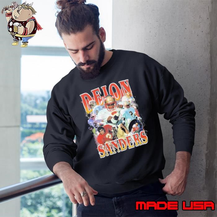 Deion Sanders American football coach and former College Retro Bootleg Sweatshirt