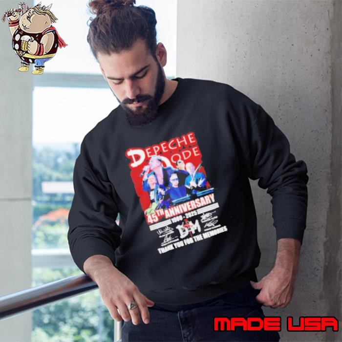 Depeche Mode Rock Band 45th Anniversary 1980 2025 Thank You For The Memories Sweatshirt