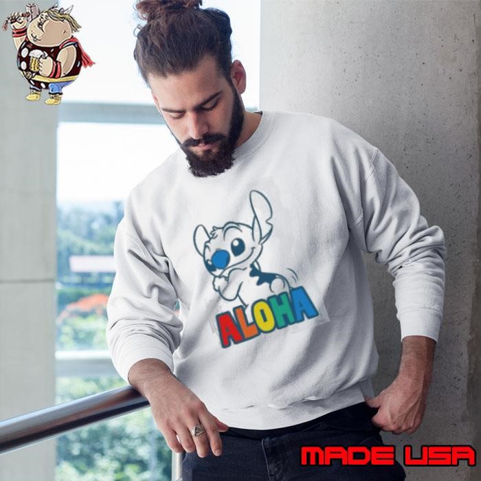 Disney Lilo & Stitch Dis Aloha Rainbow Sweatshirt