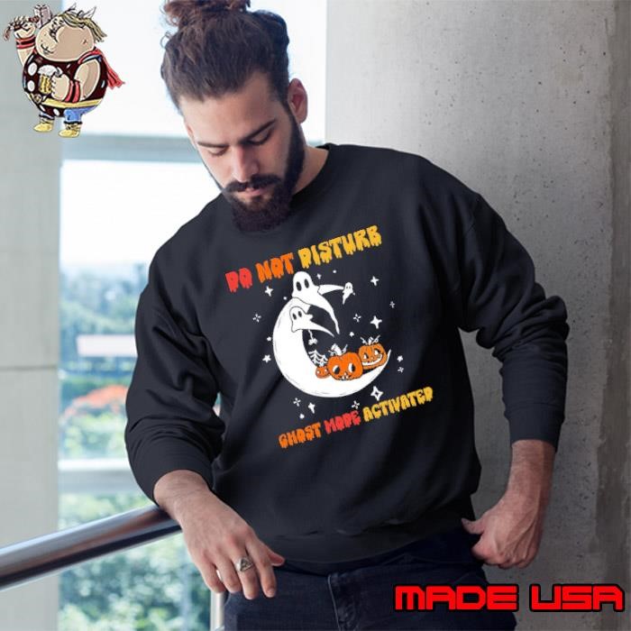 Do Not Disturb Ghost Mode Activated Pumpkin Moon Halloween Sweatshirt