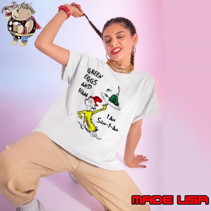 Dr Seuss Green Eggs And Ham I Am Sam I Am Ladies tee