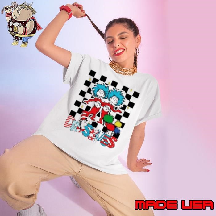 Dr Seuss Thing 1 Thing 2 Ladies tee