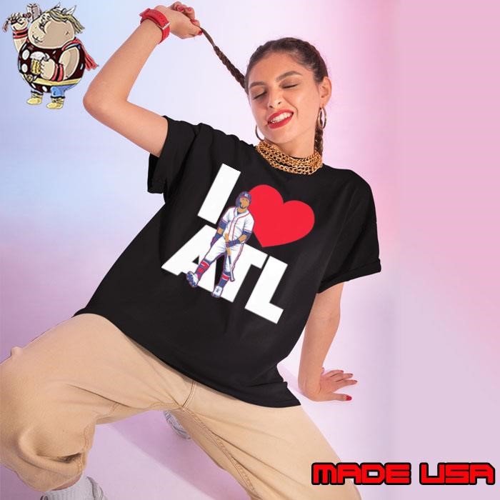 Eddie Rosario I Love Atlanta Puerto Rican professional baseball left fielder Ladies tee
