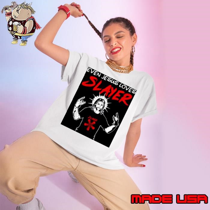 Even Jesus Loves Slayer Ladies tee