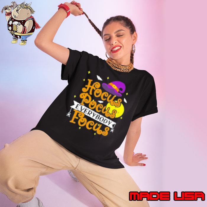 Full Moon Hocus Pocus Everybody Focus Teacher Ladies tee