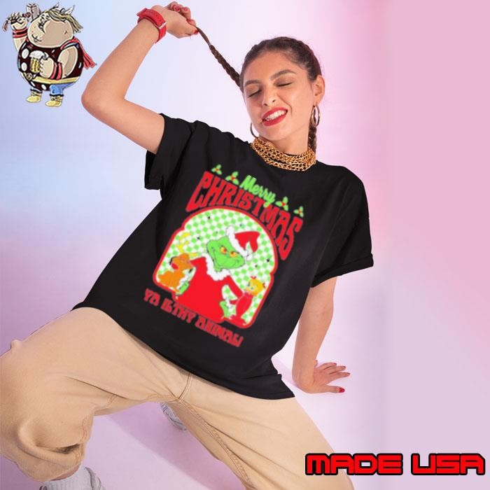Grinch Merry Chrsitmas Ya Ilthy Animal Grinchmas Ladies tee