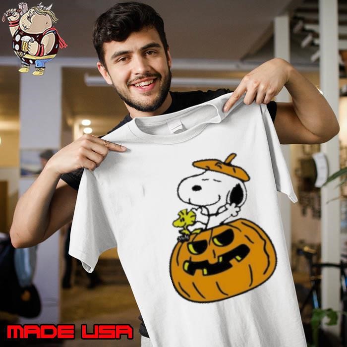 Halloween Pumpkin Snoopy And Woodstock Cartoon Unisex