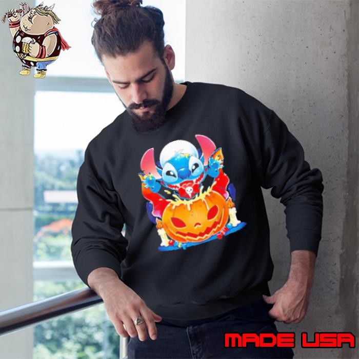 Halloween Witch Stitch Pumpkin Sweatshirt