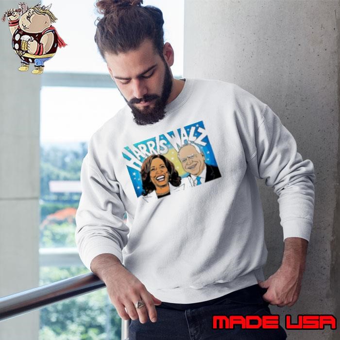 Harris Walz 2024 Star Caricature Sweatshirt