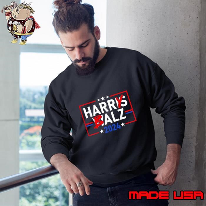 Harris Walz 24 Harry Balz 2024 Meme Democratics Vote Sweatshirt