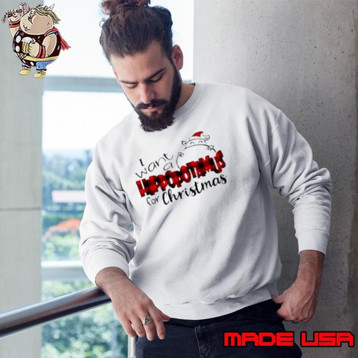 I Want A Hippopotamus For Christmas Teacher Sweatshirt