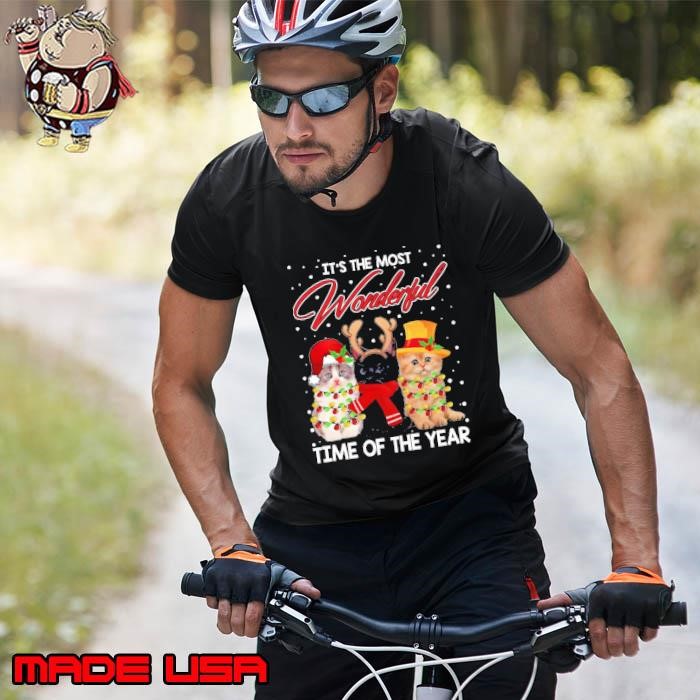 It's the most wonderful time of the year cats light Unisex