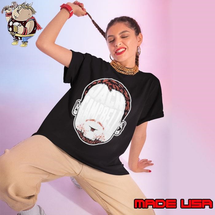 Jack Campbell American ice hockey goaltender Detroit Player Silhouette Ladies tee