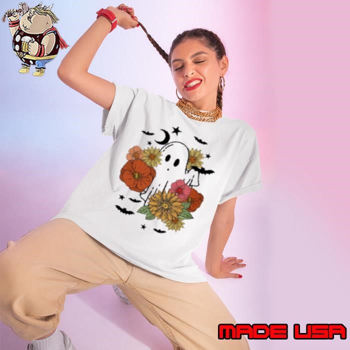 Japanese Style Halloween Ghost Ladies tee