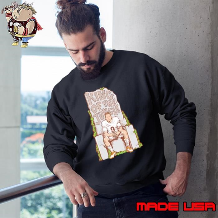 Joe Burrow King Of The Jungle American professional football quarterback Sweatshirt