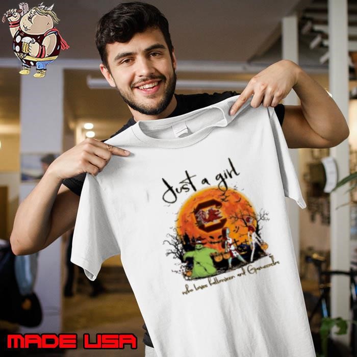 Just A Girl Who Love Halloween And South Carolina Gamecocks Football Unisex
