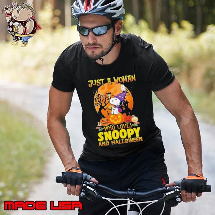 Just A Woman Who Loves Snoopy And Halloween Unisex