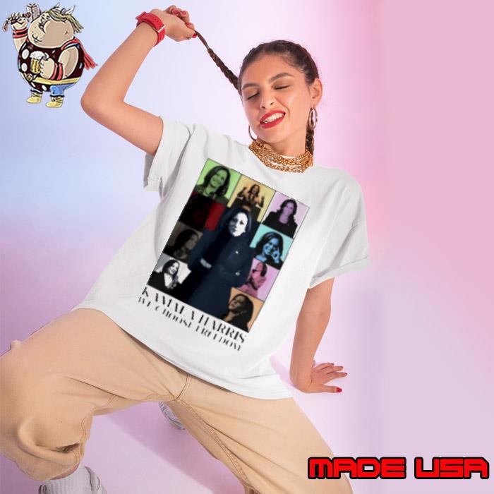 Kamala Harris We Choose Freedom Eras Tour 2024 Ladies tee