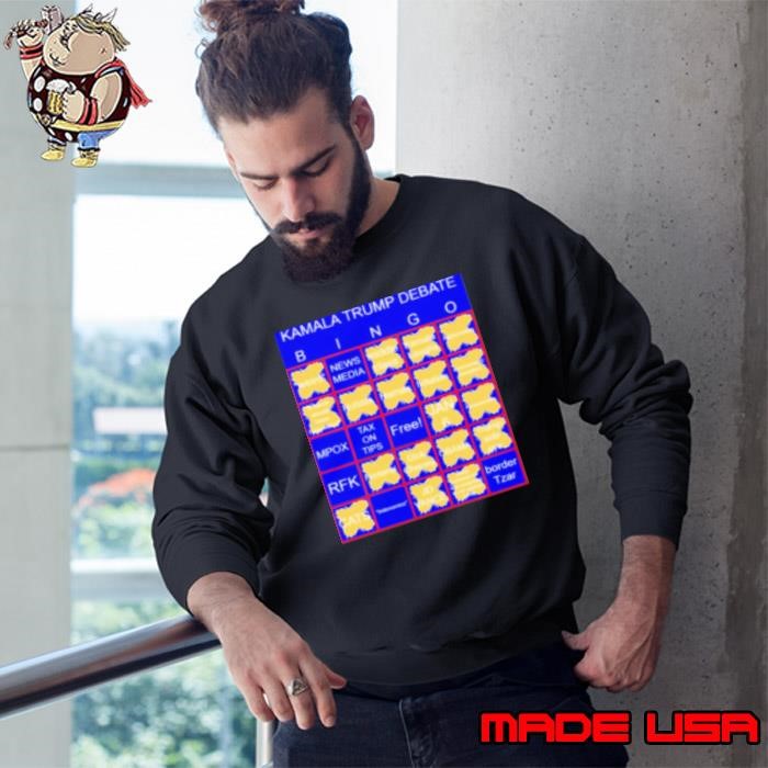 Kamala Trump Debate Bingo T Sweatshirt