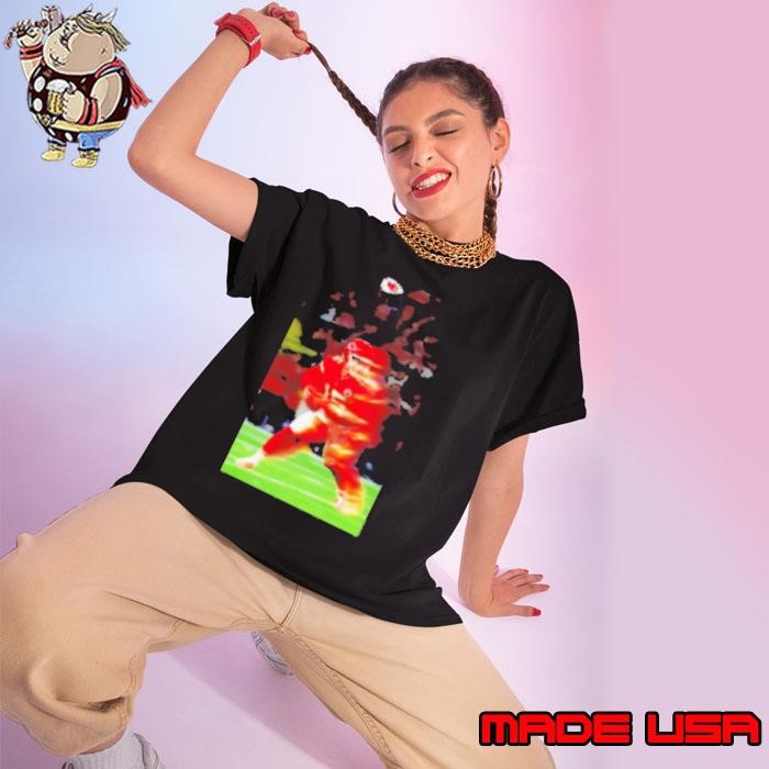 Kansas City Chiefs Patrick Mahomes just in time for kickoff photo Ladies tee
